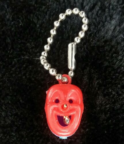 VINTAGE Plastic Two Tone CLOWN FACE Gumball Charm Prize 1950's