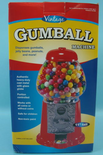 NIB Classic Vintage Table Top Bubble Gumball Candy Machine Dispenser 11