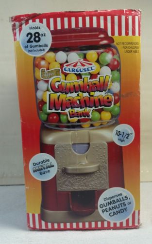 Carousel Gumball Bank Vending Machine Stand