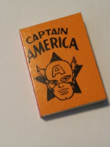 Vintage 1966 MARVEL Captain America Mini Toy Gumball Prize Book Chicago