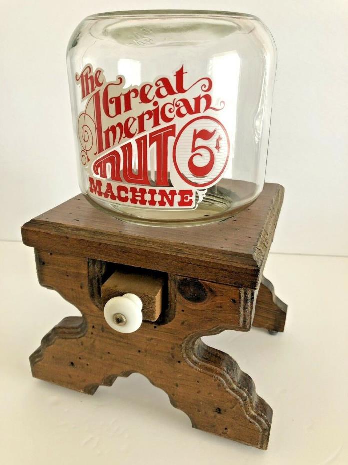 Vintage The Great American Nut Machine, 5 Cents, Tabletop Vending Machine