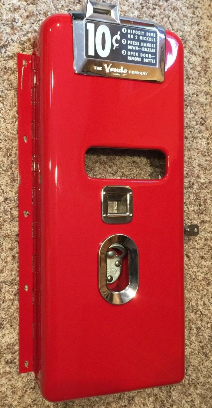 Coke Machine  VENDO 81 Coin Door with all parts as pictured Restored no rust V81