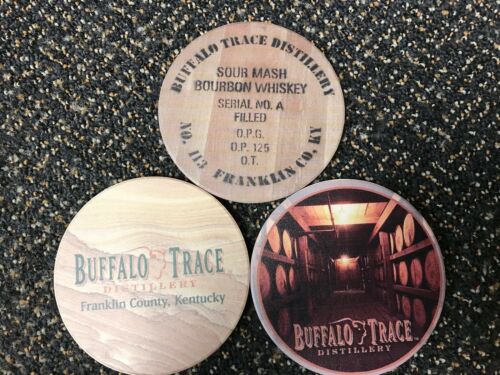 Buffalo Trace. Stone Coaster Set. Kentucky bourbon ?? Distillery
