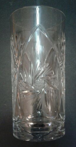 Pinwheel Lead Crystal Highball Glass