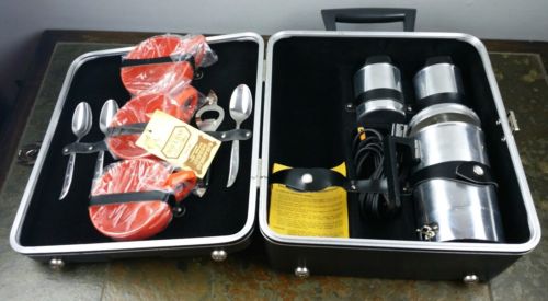 Vintage Executain 720C Bar Tea Coffee Picnic Travel Case With Locking Key