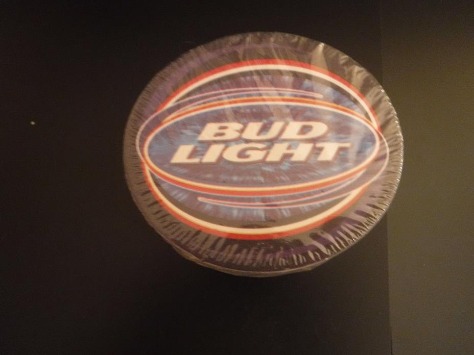 Set of 50 Bud Light Cardboard Beer Coasters, Blue- New in Package