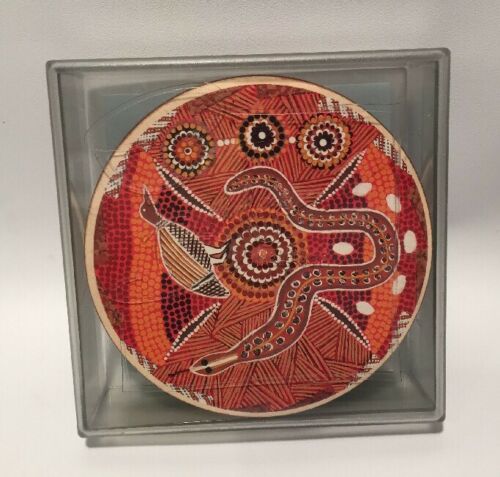 Lot 6 Aboriginal Art Coasters Bridge Tableware
