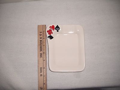 Playing Cards  Ceramic Plate/Ashtray