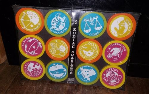 Gessner 1969 NOS Zodiac Coaster 12 Pack New