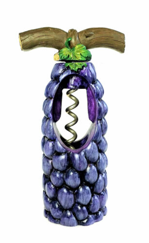 Purple Grape Wine Bottle Opener Cork Screw Barware