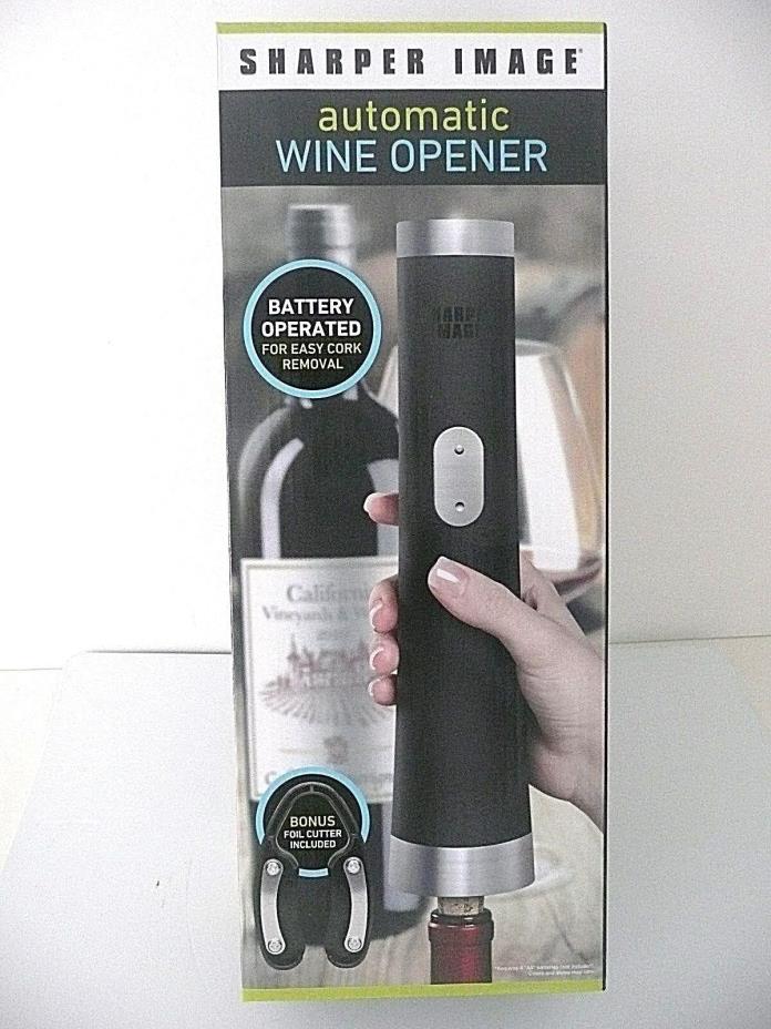 Wine Bottle Opener & foil cutter - Automatic/battery  -  by Sharper Image NEW