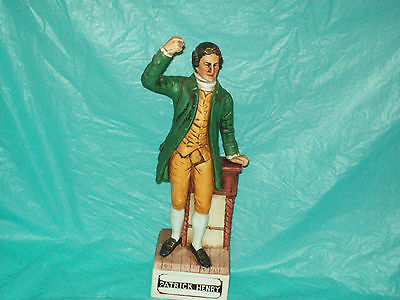Vintage  Patrick Henry  Bourbon Whiskey   Porcelain Decanter