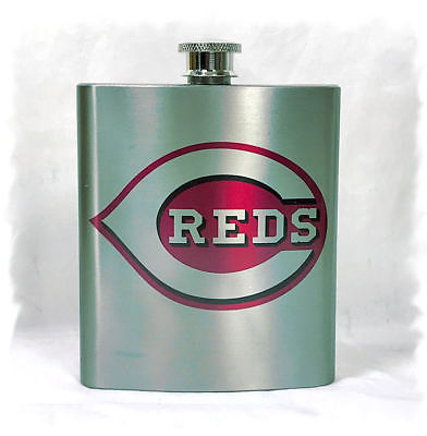 Cincinnati Reds 7 ounce Stainless Steel Flask