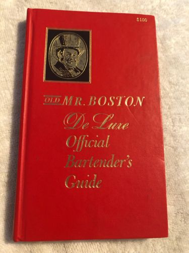 Vintage Old Mr Boston De Luxe Official Bartender’s Guide Hardcover 1963