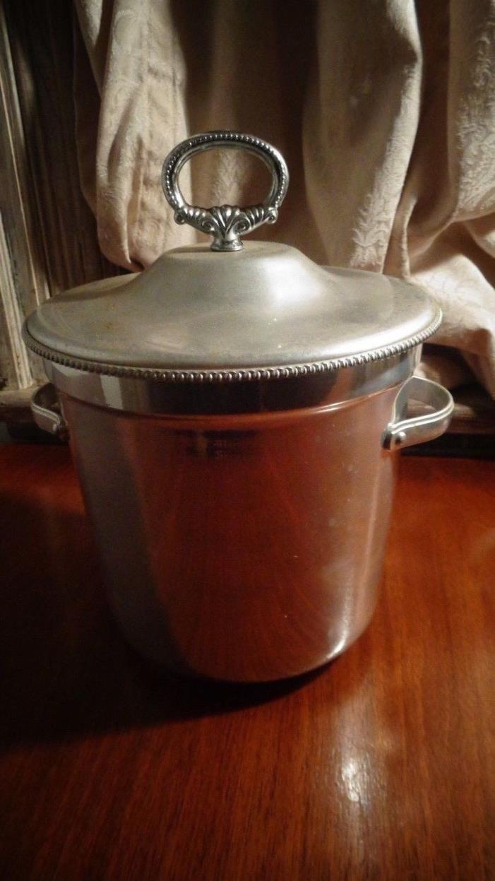 Vintage Aluminum Ice Bucket Mid Century Modern