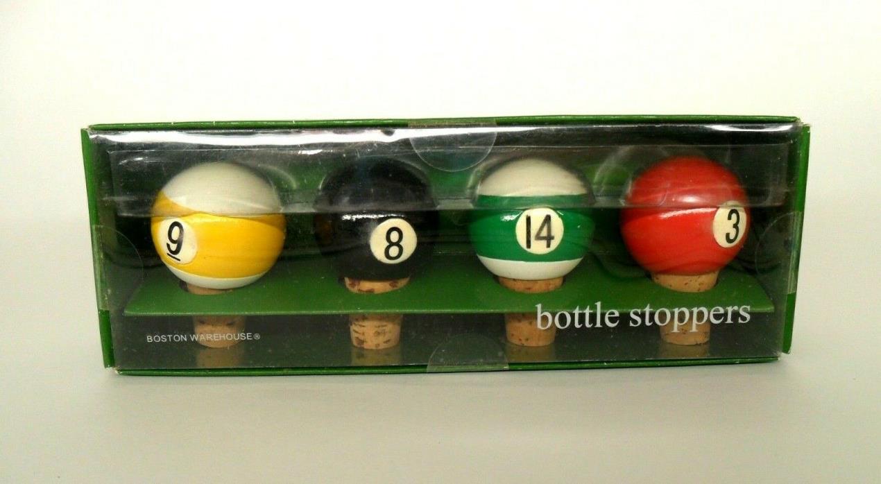 Pub Games Pool Balls Bottle Stopper never opened Great for Mancave Bar Area
