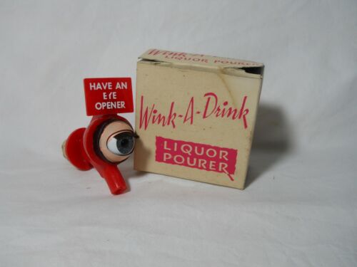 COOL WINK A DRINK NOVELTY LIQUOR POURER FROM 1962 MINT IN BOX