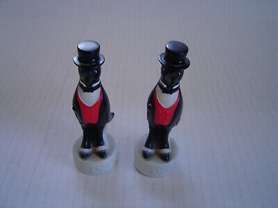Vintage Old Crow Whiskey Bottle Toppers Stoppers Lot Of 2 Penguin