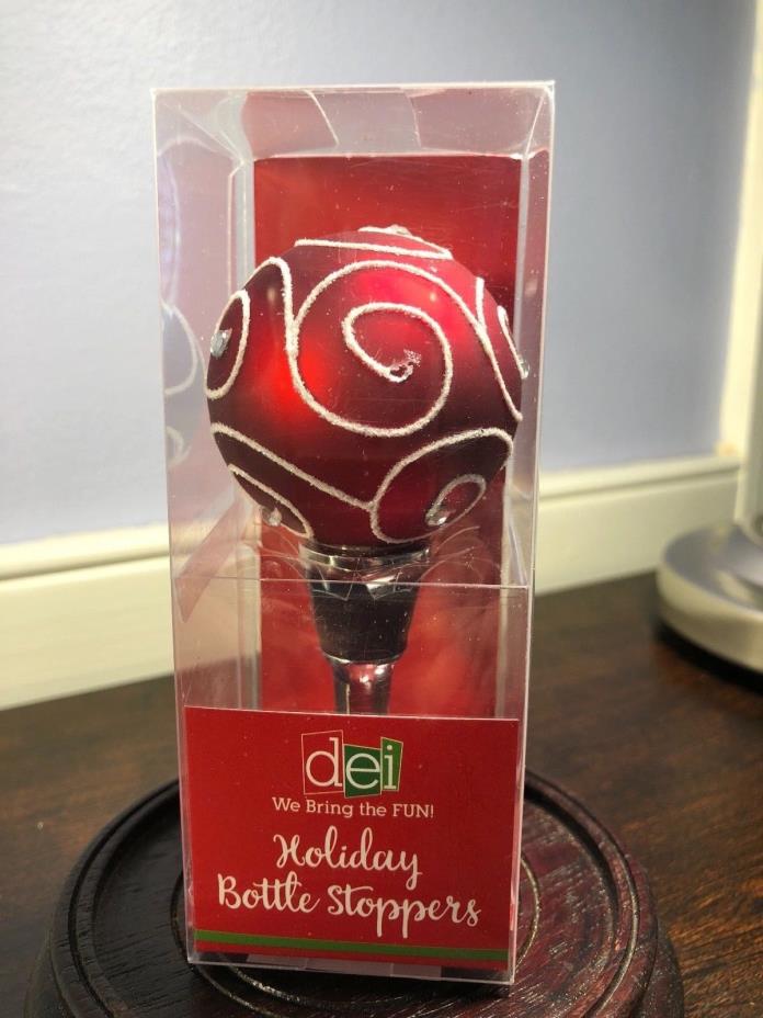 DEI HOLIDAY BOTTLE STOPPERS NEW