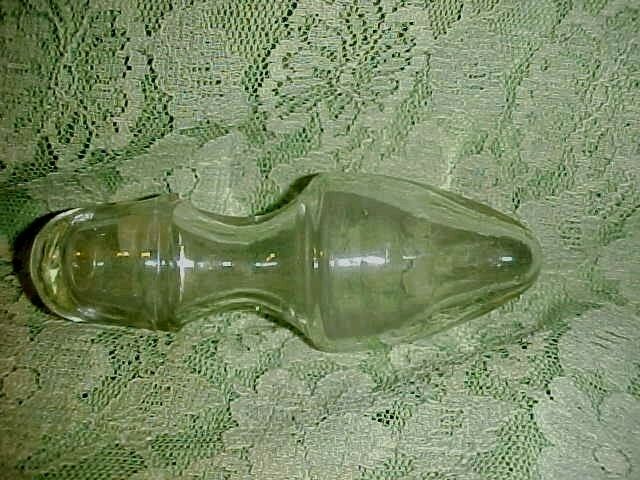 Vintage!!! Smooth Hollow Glass Decanter Bottle Stopper