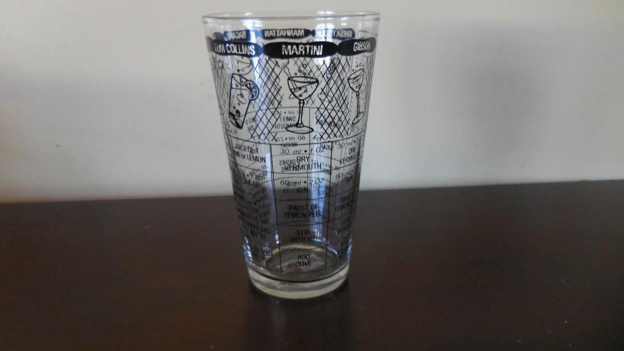 VINTAGE IRVINWARE COCKTAIL/DRINK SHAKER RECIPES BARWARE