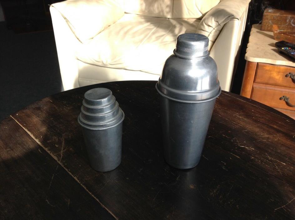 Vintage Barware Aluminum Shakers Mixers