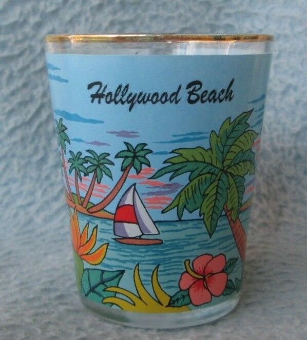 Hollywood Beach Sailboat Souvenir Shot Glass