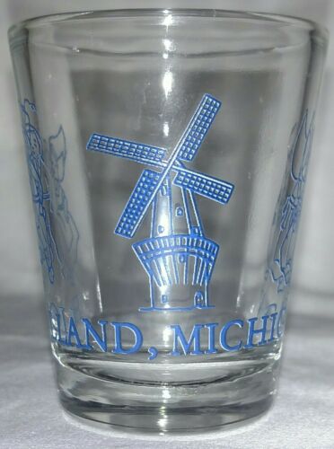 Holland MI Michigan windmill, Dutch kids shot glass