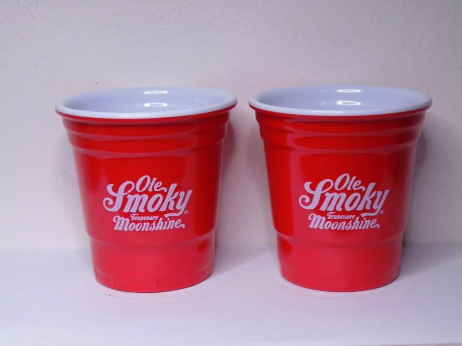 Ole Smoky Tennessee Moonshine Red Solo Cup Shot Glasses