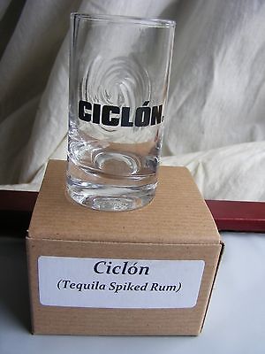 Shot Glass Souvenir Ciclon Tequila Spiked Rum Vintage Lot