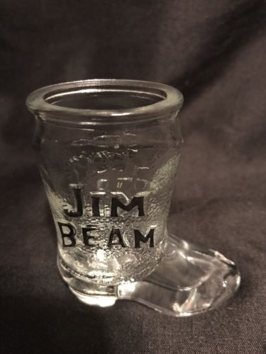 JIM BEAM cowboy boot shot glass