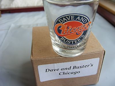 CHICAGO Dave & Buster's Souvenir Shot Glass Barware Bar Lot