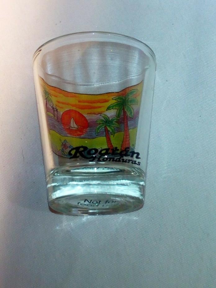 Lovely Roatan Hondurus Shot Glass 2-12