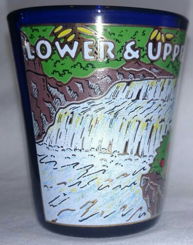 Tahquamenon Falls cobalt blue shot glass ONLY ONE ON EBAY!