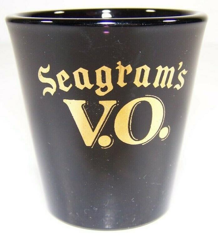 Seagram's V.O. Gold Black Shot Glass