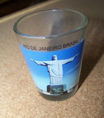 Rio De Janeiro Brasil shotglass shot glass Statue of Christ the Redeemer Brazil