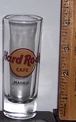 HARD ROCK CAFE MADRID 3 OUNCE SHOT GLASS JIGGER