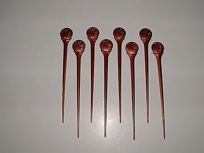MGM Lion Head Swizzle Sticks (8), SPIR-IT U.S.A., Age Unknown, pre-owned