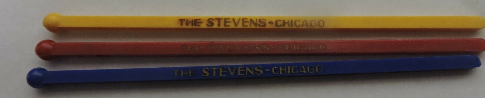 3 Swizzle stir Stick The Stevens Chicago