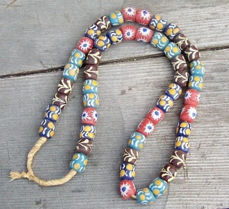 Venetian Hand Painted African Trade Beads