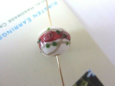 Wedding Cake Round White Red Green BEAD Christmas One Only Collector Gift w Bag