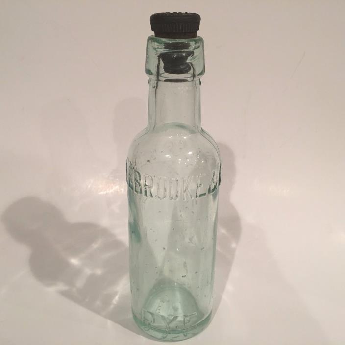 Antique Rye Whiskey Bottle Colebrooke & Co Rye Interior-threaded Screw-in top
