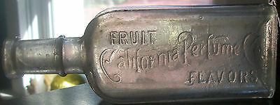 CALIFORNIA FRUIT FLAVORS ORIGINAL AVON COMPANY 1890S BOTTLE