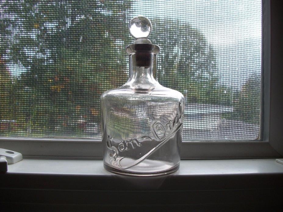NEAT $AN-ORAL DOLLAR SYMBOL FOR S DENTAL BOTTLE? WITH GLASS STOPPER 1900 ERA