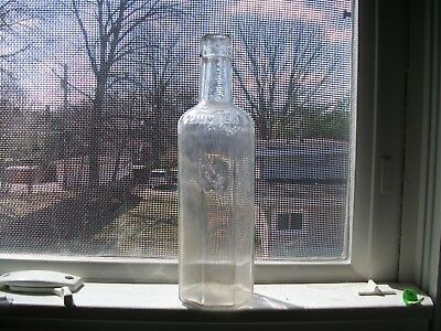 DR RA ARMISTEAD'S FAMOUS AGUE TONIC CLEAR 8 PANELED 1890S ERA PATENT MEDICINE
