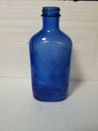 Vintage Milk of Magnesia Bottle, K-929 USA bottom stamp.