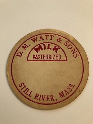 D.M. Watt & Sons Dairy Milk Bottle Cap - Still River, MA