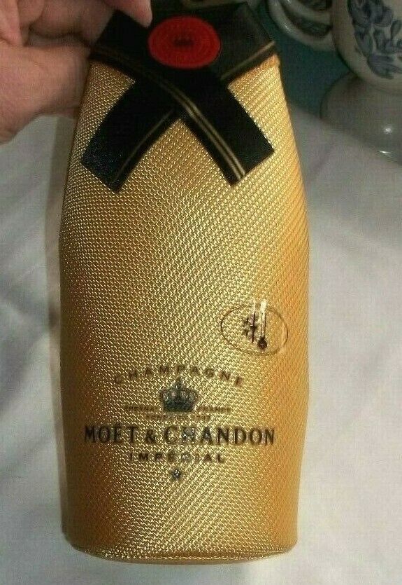 Moet & Chandon,Imperial,Champagne,Sleeve,Insulator,Koozie,Zipper Back,NEW!