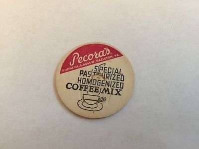 Pecora's Dairy Milk Bottle Cap - Hazelton, PA