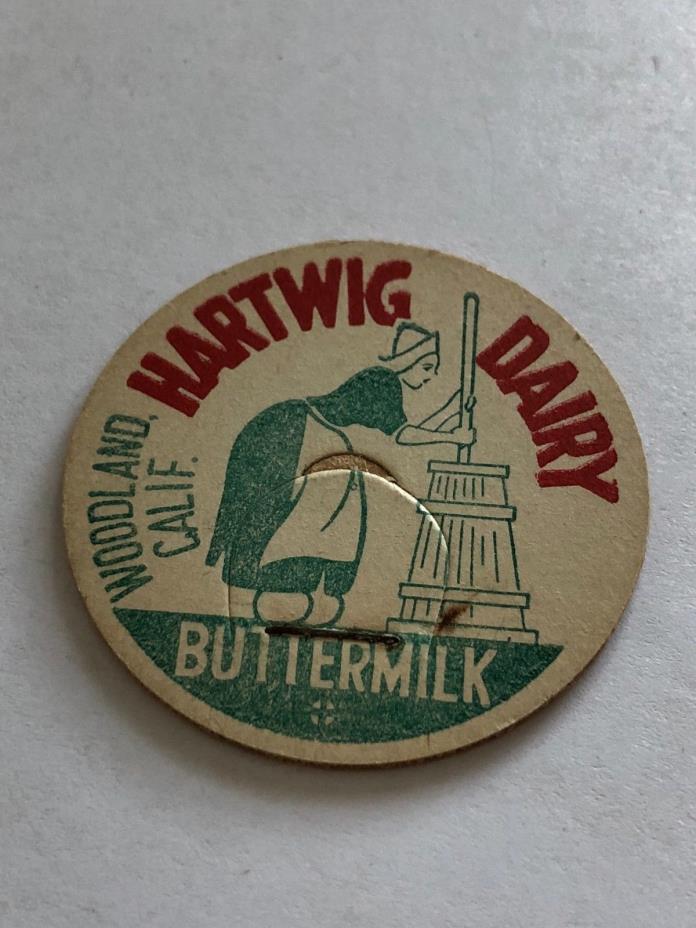 Hartwig Dairy Milk Bottle Cap - Woodland, CA